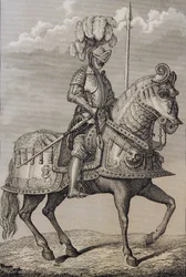 La armadura de Carlos V (1500-58) preservada en la Real Armería, Madrid, España